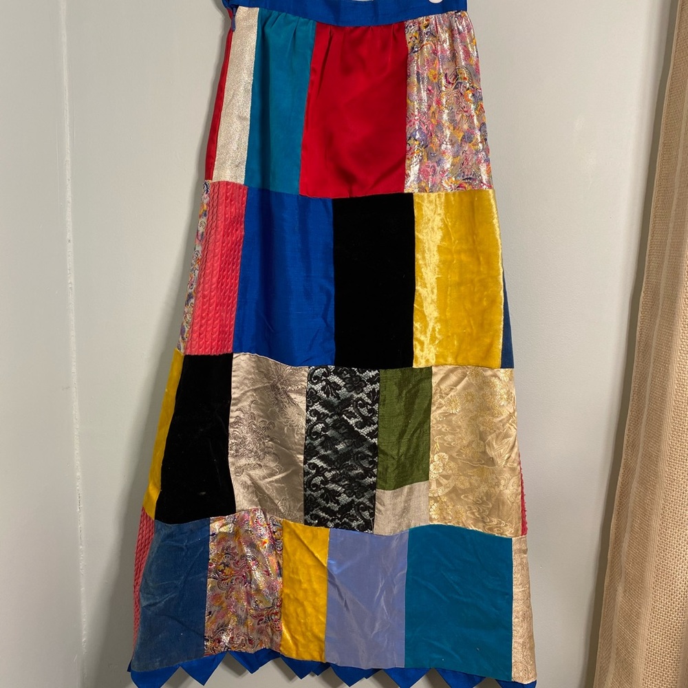 Vintage Patchwork Long Skirt - image 6